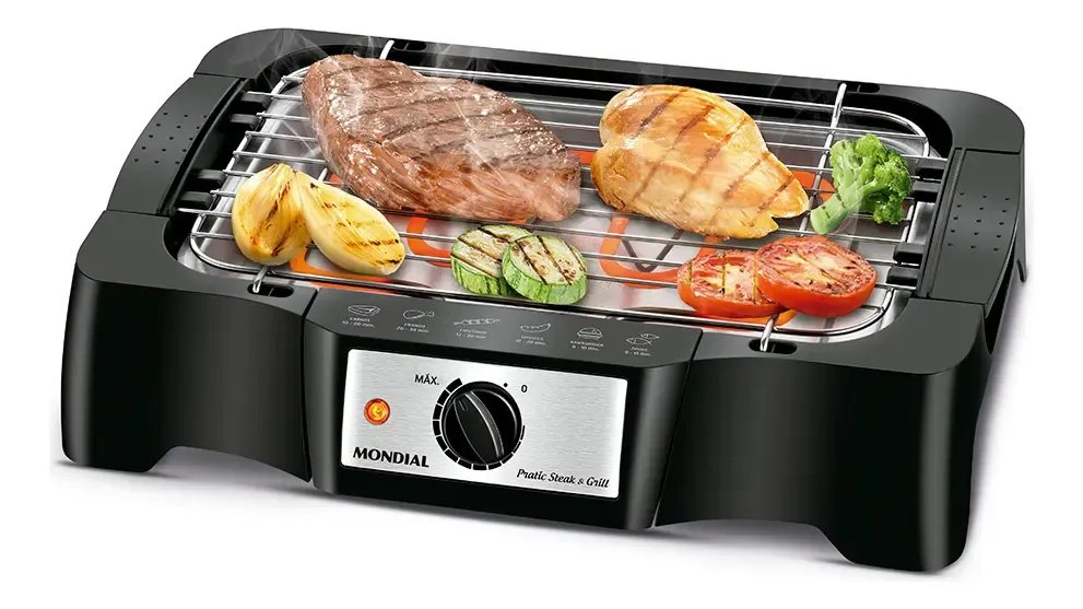 Churrasqueira Elétrica, Mondial, 1200W - CH-07