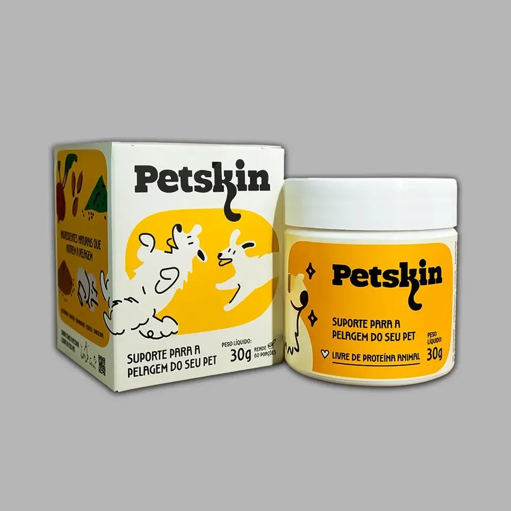 Suplemento Natural Pet P/ Dermatite E Leishmaniose - Petskin