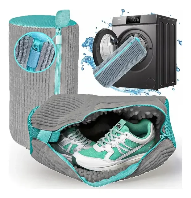 Kit 2 Saco Para Lavar Tênis Sapato Maquina De Lavar C/ Ziper
