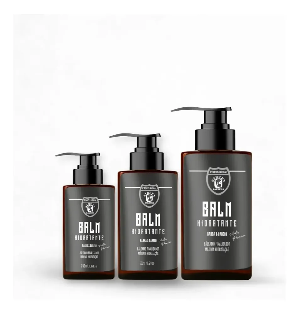 Bálsamo Para Barba Cabelo Balm Finalizador Hidratante Street 500 Ml