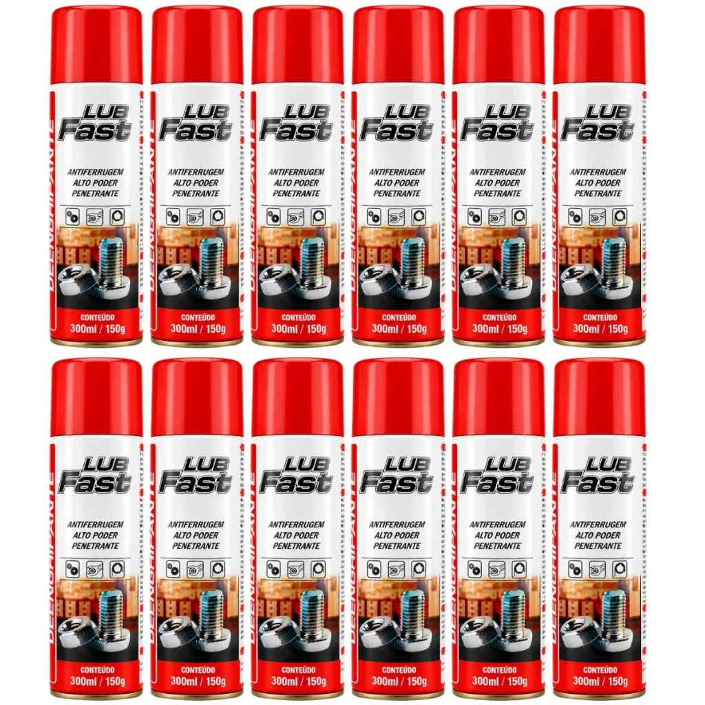 Kit Desengripante Spray 300ml 12 Unidades Te0001161 Lub Fast