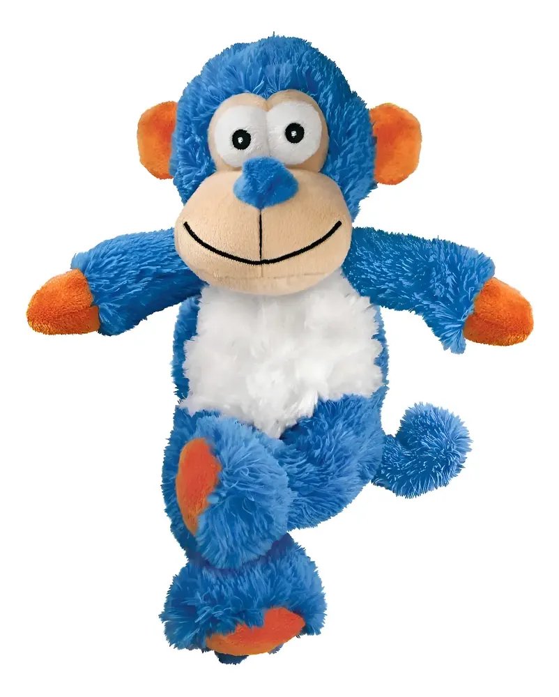Pelucia Kong Cross Knots Monkey Grande P/ Cães Azul