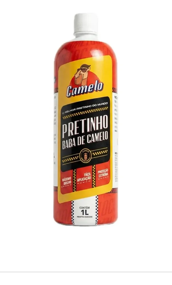Baba De Camelo Pretinho Produto Oficial 1l Brilho Duradouro Cáqui