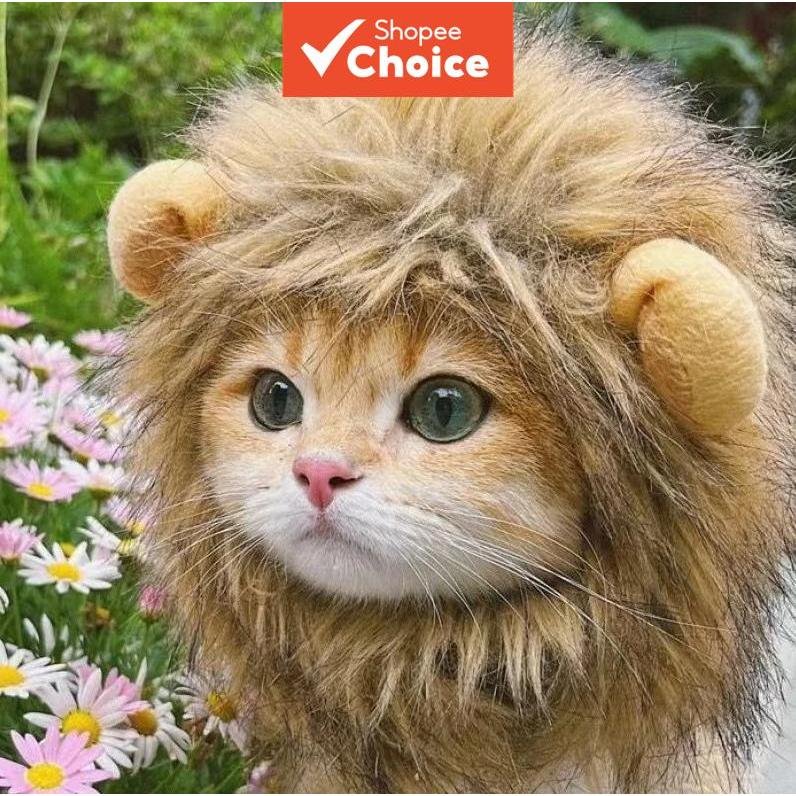 Juba De Leão Fofo Para Gato Cachorro Cosplay Peruca Chapéu Animais De Estimação Pequenos