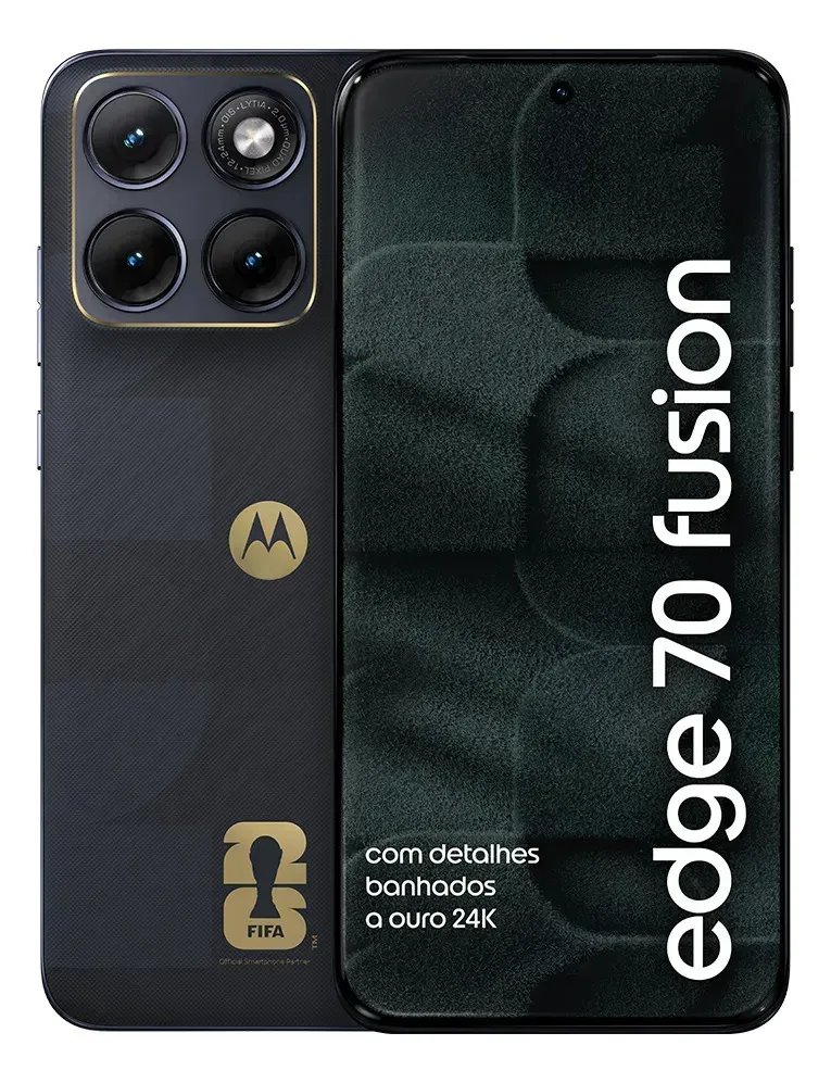 Smartphone Motorola Edge 70 Fusion 5g Fifa World Cup Collection - 256gb 24gb (8gb Ram + 16gb Ram Boost), Camera 50mp Sony Lytia 710, Tela 1.5k Extreme Amoled - Grafite