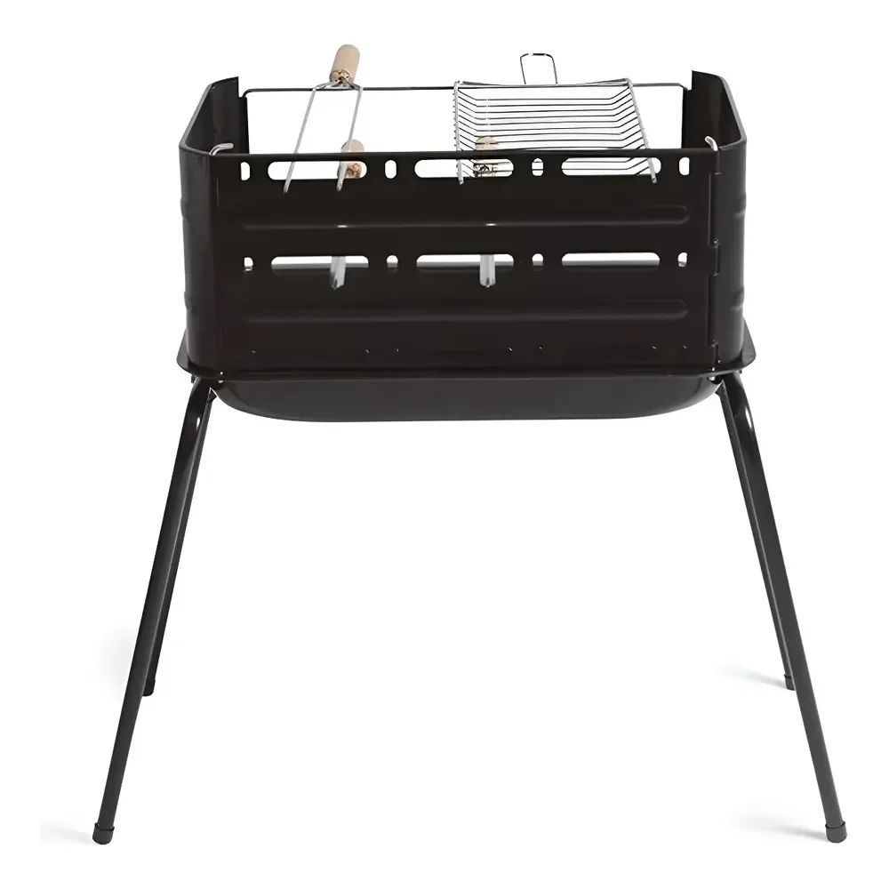 Churrasqueira Móvel Mor Montana 3005 54cmx35cmx64cm Preto
