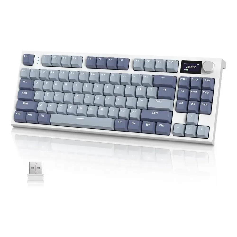 Teclado Mecânico Para Jogos Sem Fio Attack Shark K86 Violeta