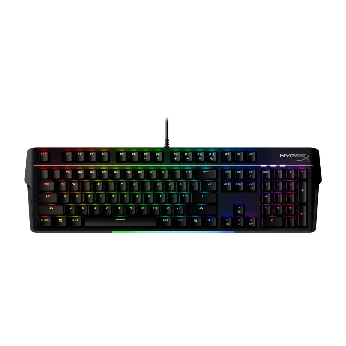 HyperX Alloy MKW100 - Mechnical Gaming Keyboard (US Layout), Modelo: 4P5E1AA#ABA, Cor: Preto