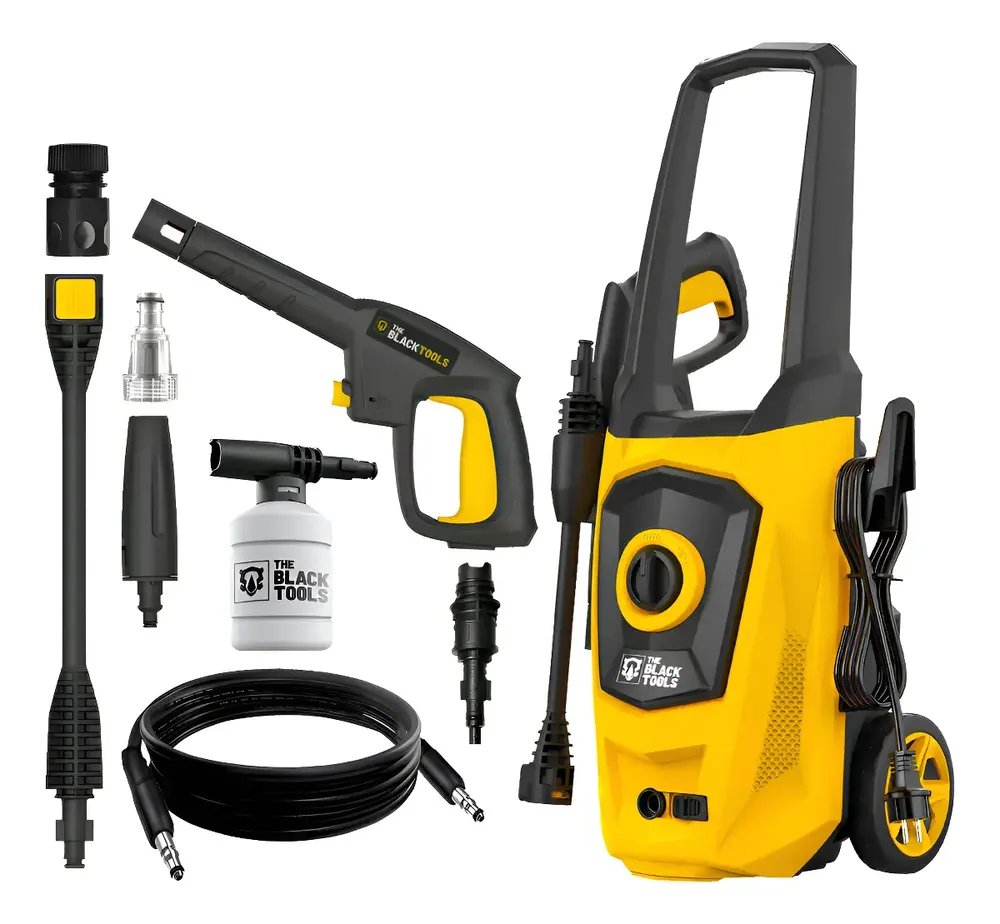 Lavadora De Alta Pressão Portátil 1750psi Turbo 1500w 220v Amarelo 220v 60hz