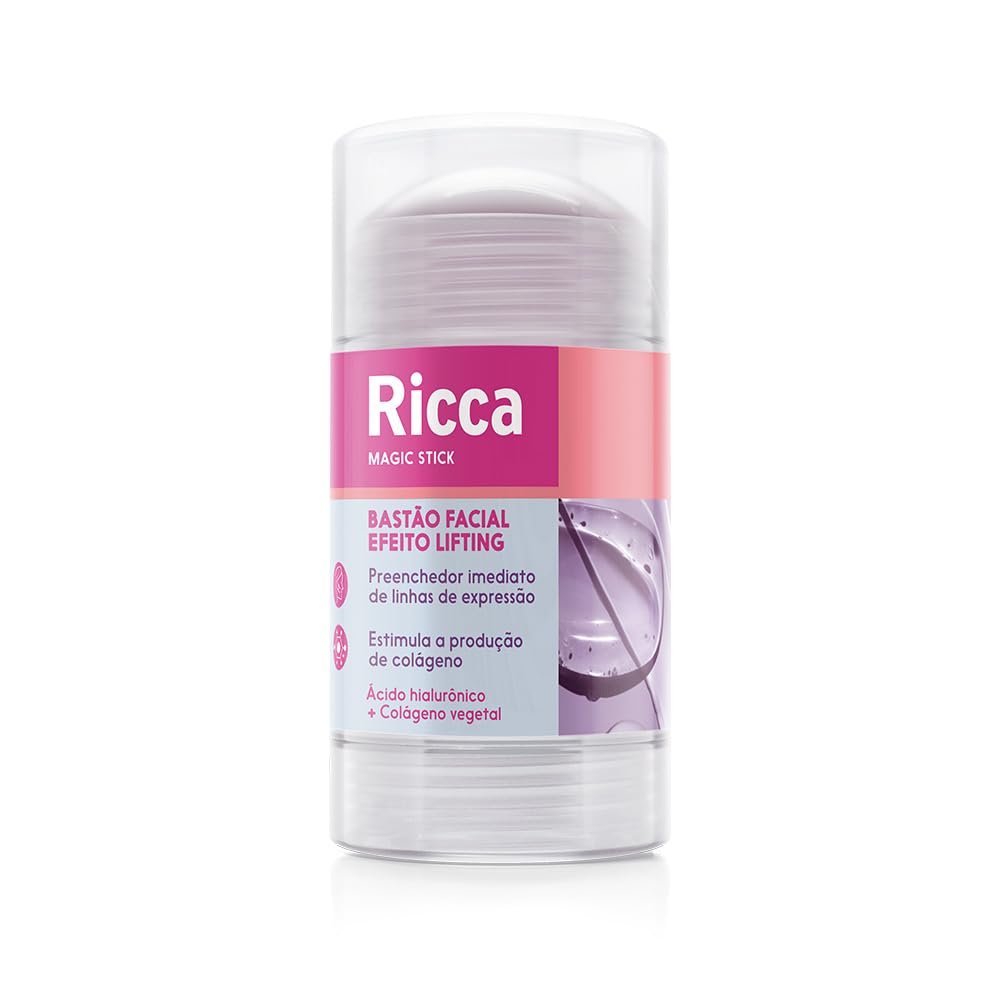 Ricca Bastão Facial Efeito Lifting, Ácido Hialurônico + Colágeno Vegetal