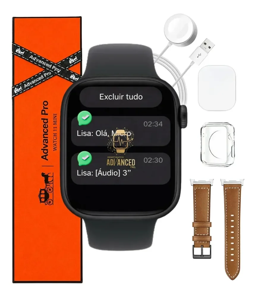 Relógio Smartwatch Microwear W11 Mini Responde Whatsapp Faz Ligaçoes Chatgpt 42mm Lançamento 2026
