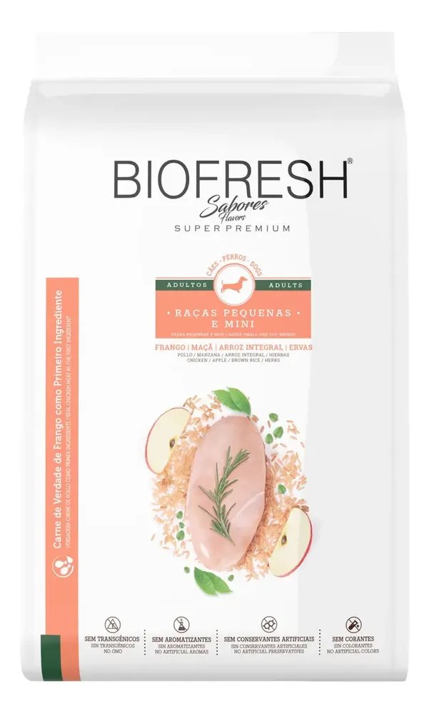 Ração Seca Biofresh Super Premium Cães Adultos Raças Pequenas Frango 10.1kg