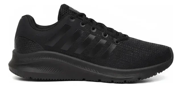 Tênis Masculino Preto Academia Confortável Leve Barato Top
