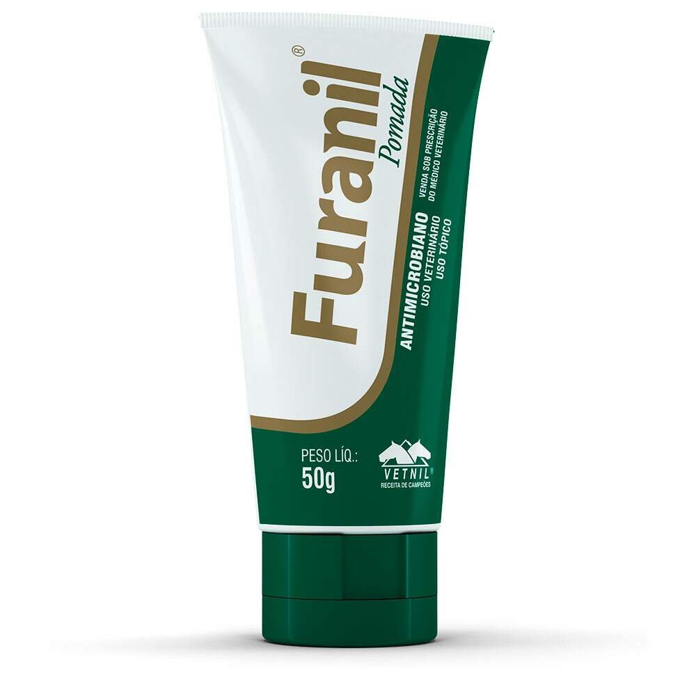 Furanil Pomada Cicatrizante para Cães Gatos Equinos Vetnil 50g
