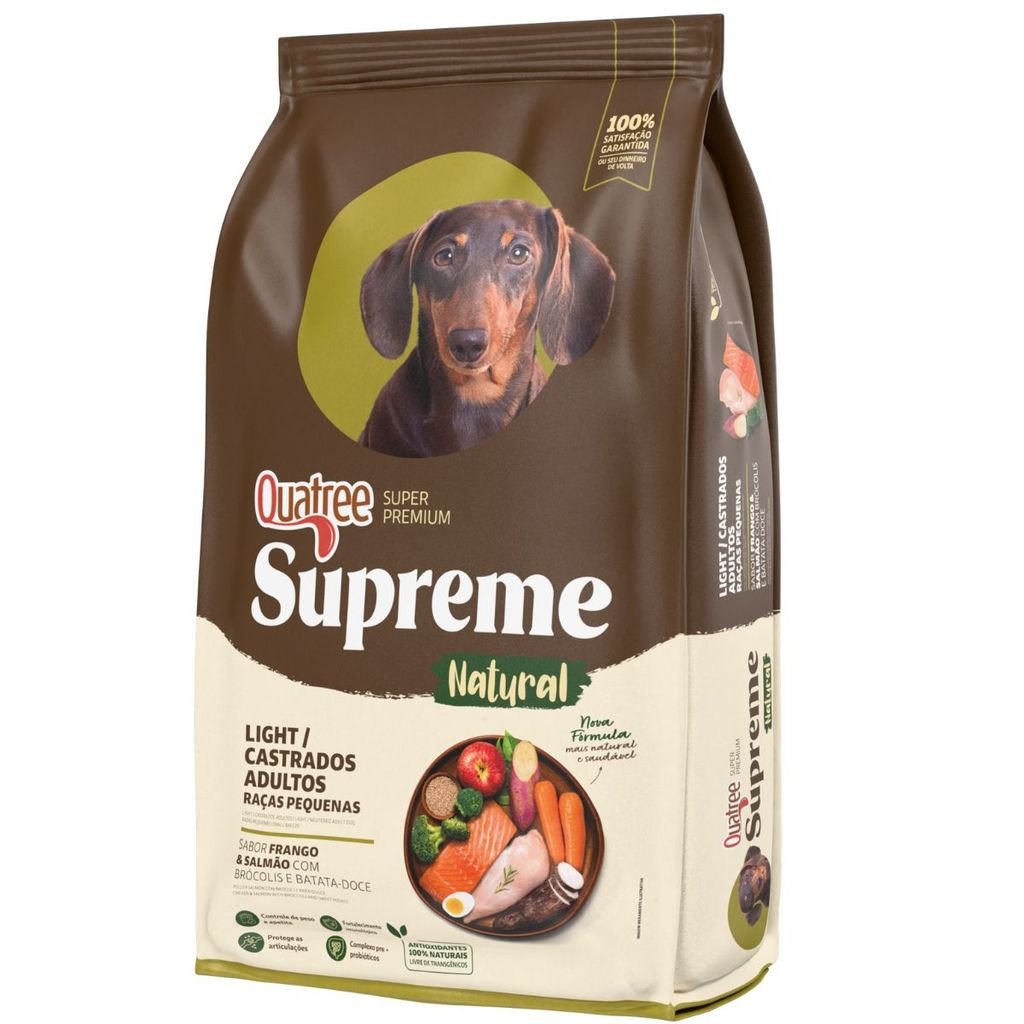 Ração Quatree Supreme Cães Castrados Light Raças Pequenas Frango 10kg