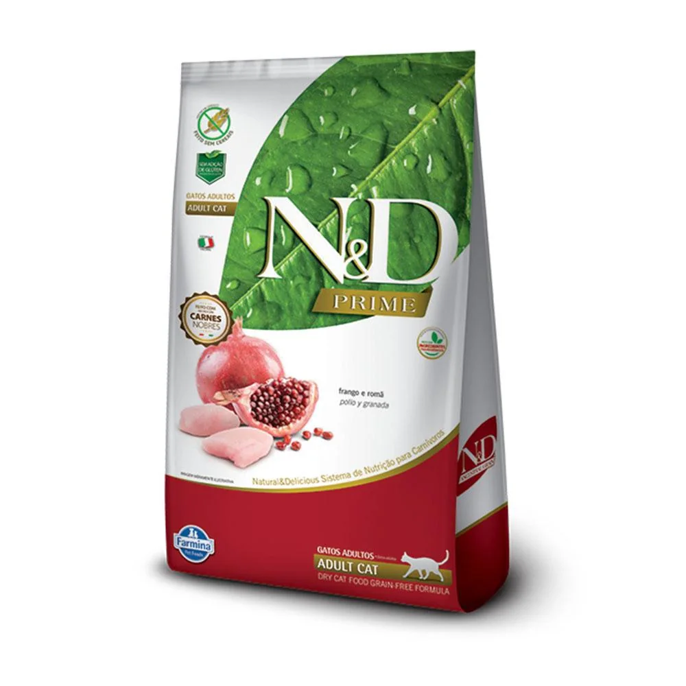 Racao Nd Prime Gatos Adultos Frango - 7,5kg