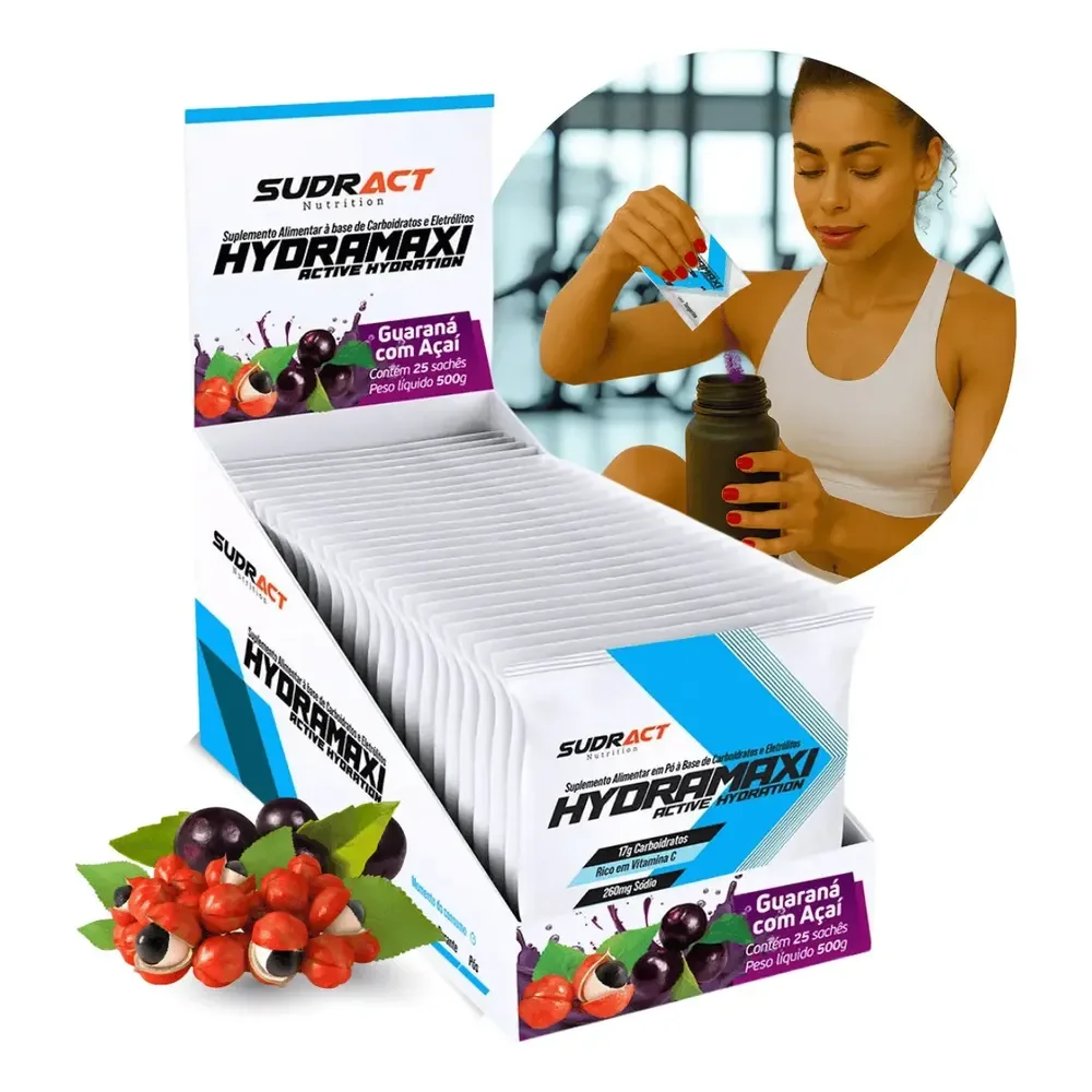 Isotônico Sudract Hydramaxi Display Sabor Guaraná Com Açaí
