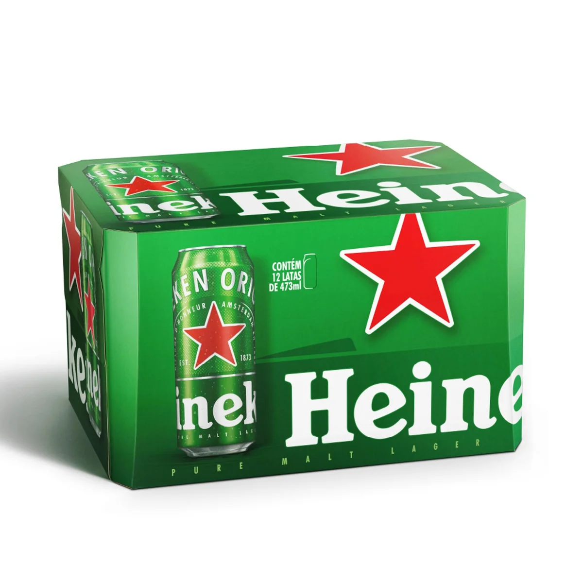 Heineken Cerveja Lata 473ml Pack 12 Unidades