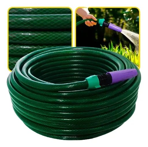 Mangueira Jardim Verde Trançada 20m E Flexível 20 Metros