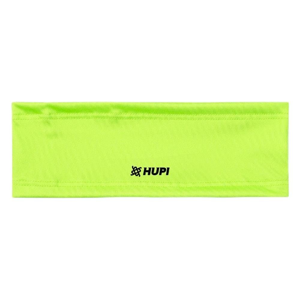 Testeira Headband HUPI Amarelo Neon - Faixa de Cabelo para Corrida, Ciclismo e Treino, Cor: Amarelo Neon, Tamanho: Único