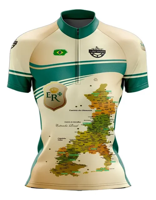 Camiseta Ciclismo Feminina Uv+50 Rkc Sports Estrada Real