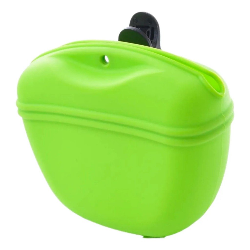Bolsa de Petisco Pet Silicone para Cães, Petisqueira Treinamento Adestramento