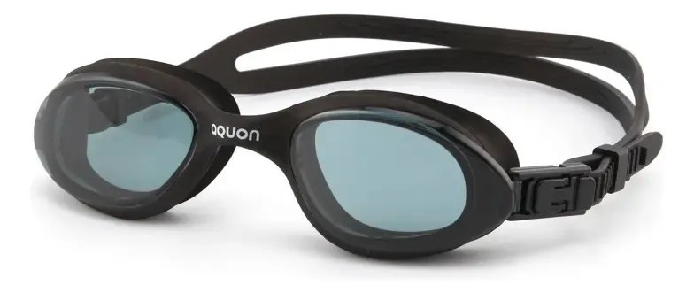 Óculos De Natação Aquon Fumê Antiembaçante Proteção Uv Preto