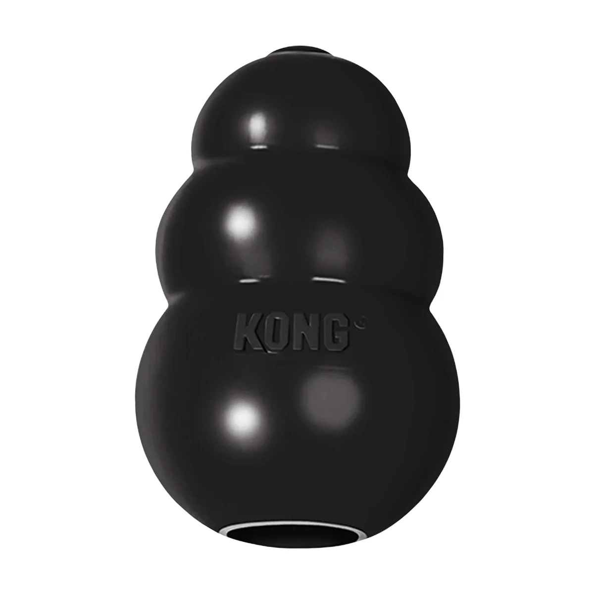 Brinquedo Mordedor com Dispenser Para Petisco Preto Kong Extreme Pequeno Kong para Cães