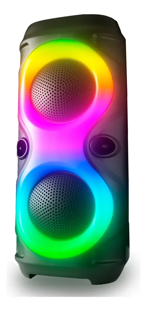 Caixa De Som Bluetooth Hi-fi Amplificada Rgb Tws Fm Usb Sd Preto 127/220v