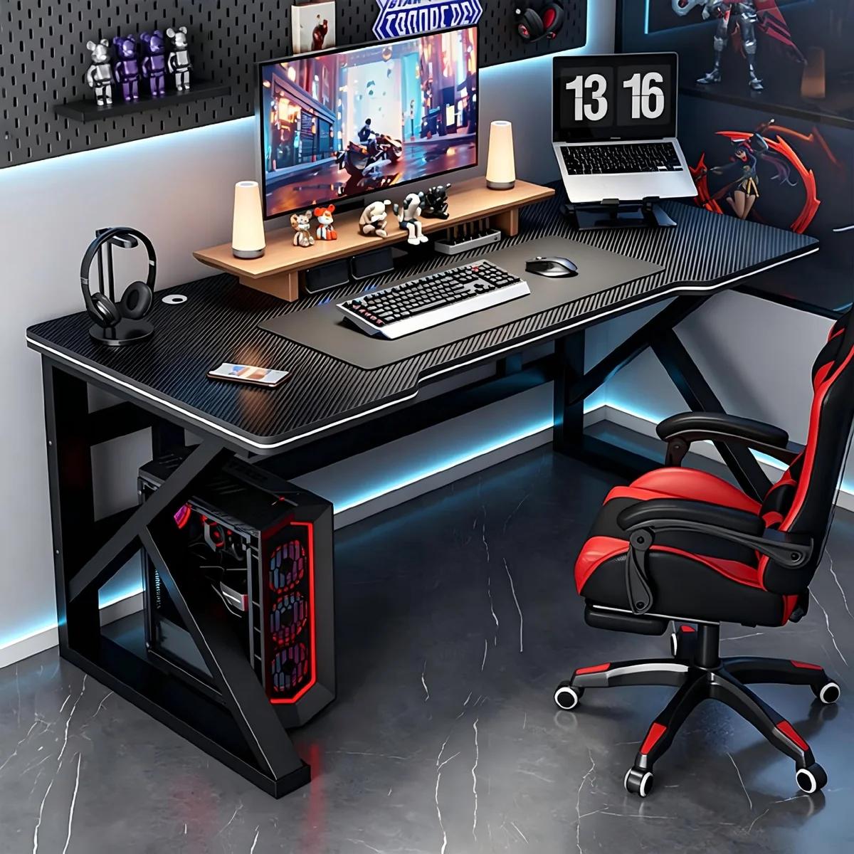BEMMY Mesa para Computador Gamer 80 * 50 * 72.5CM
