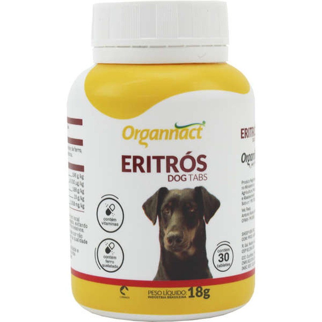 Eritrós Tabs Organnact Suplemento Vitamínico - 18 g