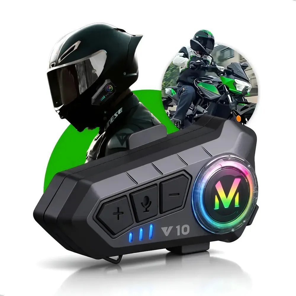 Fone De Ouvido Para Capacete Intercomunicador Bluetooth