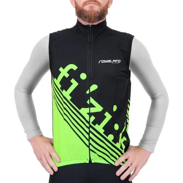 Colete De Ciclismo Corta Vento Marcio May Fizik Preto