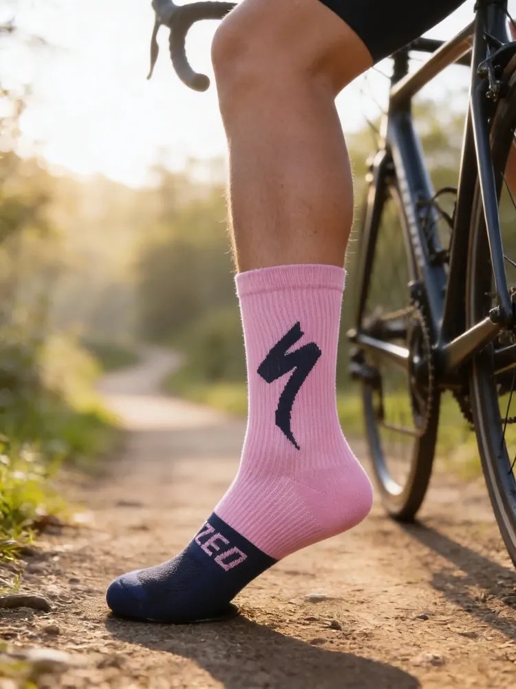 Meias Para Ciclismo Mtb Speed Rosa