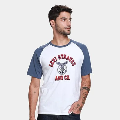 Camiseta Levi's Retrô Ringer Raglan Masculina