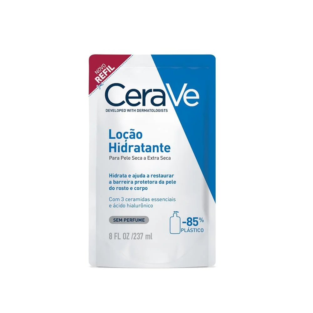 CeraVe, Loção Hidratante Corporal, com textura Fluida e Ácido Hialurônico