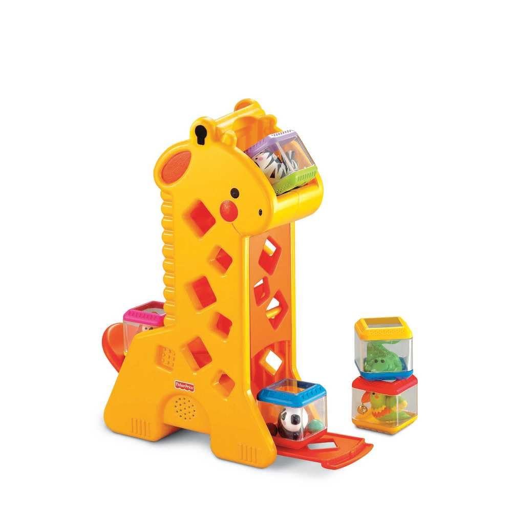 Fisher-Price Brinquedo para Bebês Girafa com Blocos para crianças a partir de 6 meses