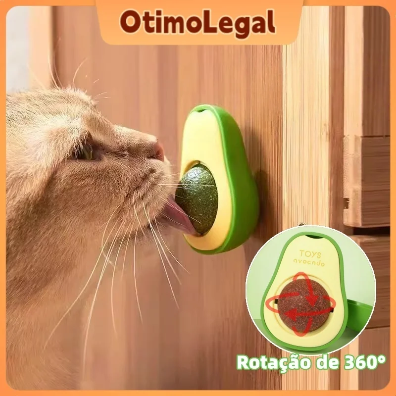 Abacate De Brinquedo Para Gatos Com Catnip Erva Gato Natural Otimolegal