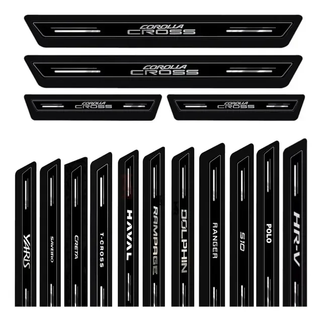 Kit 8 Peças Soleira Super Protetora Platinum Todas As Marcas