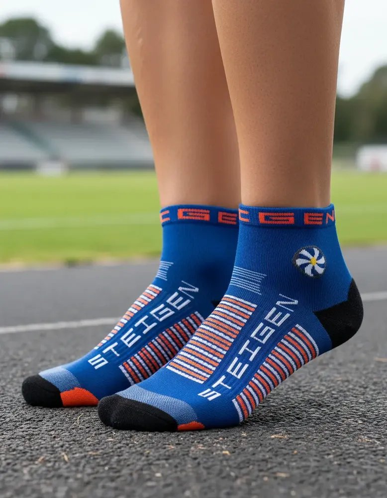 Meia Cano Baixo Steigen Royal Blue Azul Un