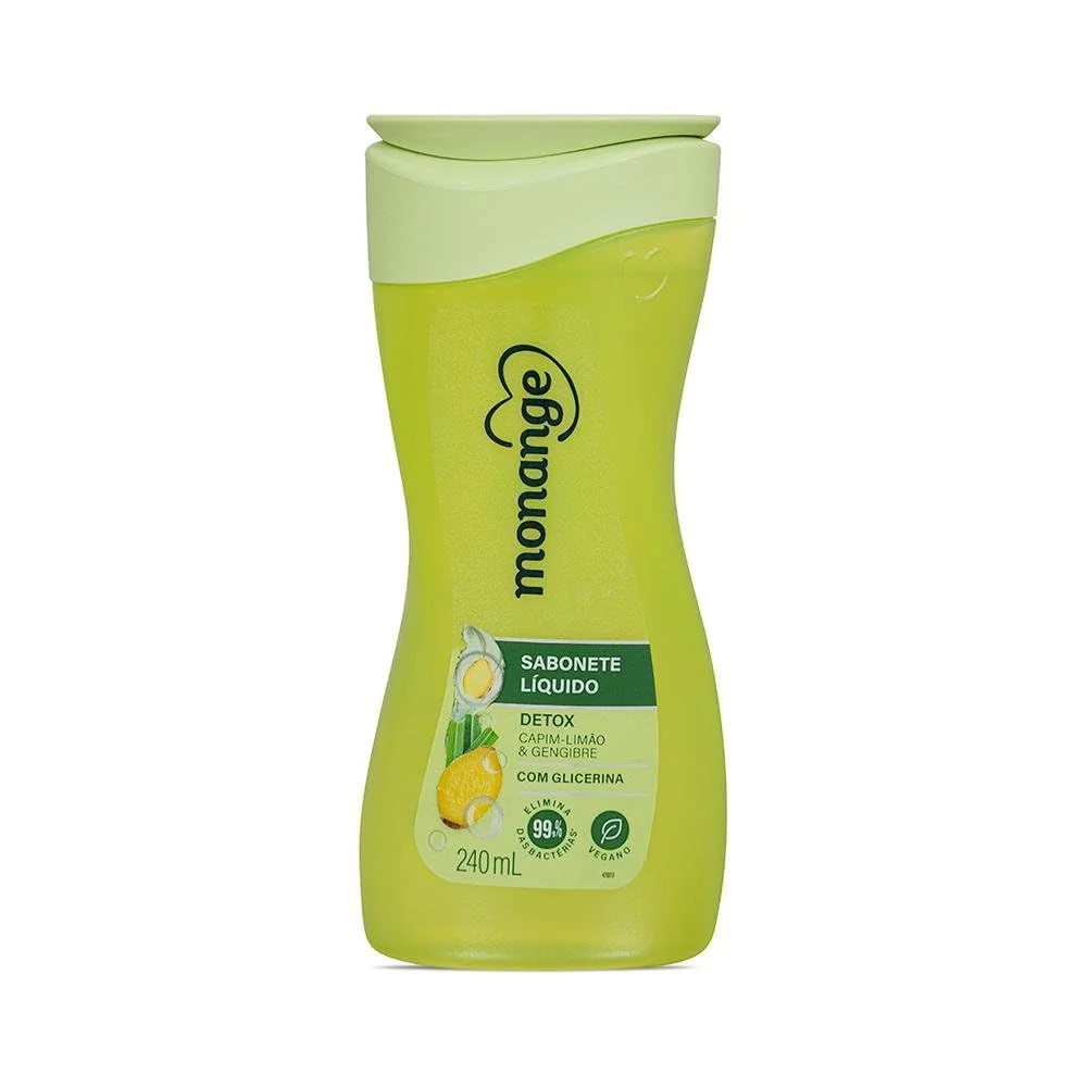 Monange Sabonete Líquido Detox 240Ml
