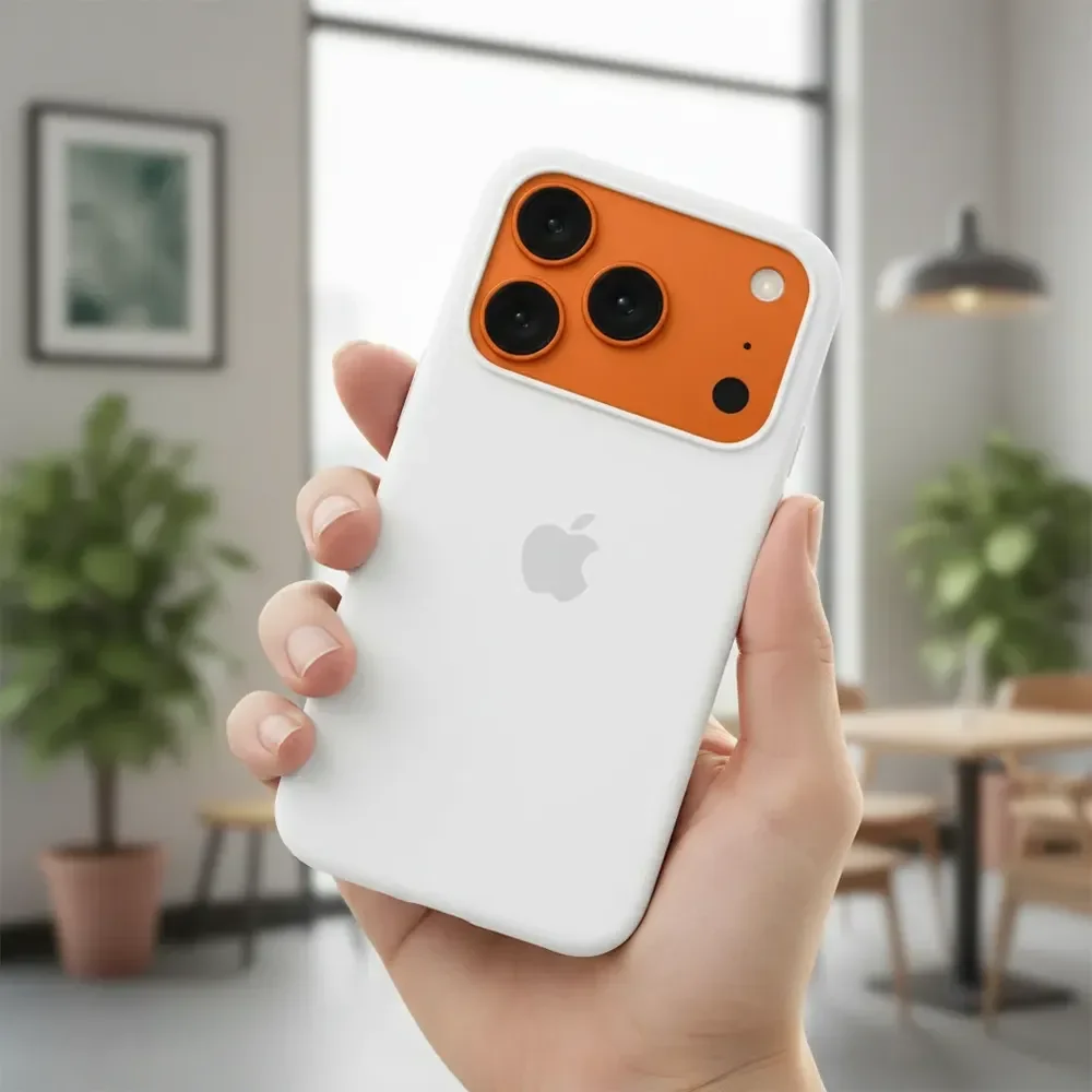 Capa Capinha Para iPhone 17 Pro Max Silicone Branco 17 Pro Max
