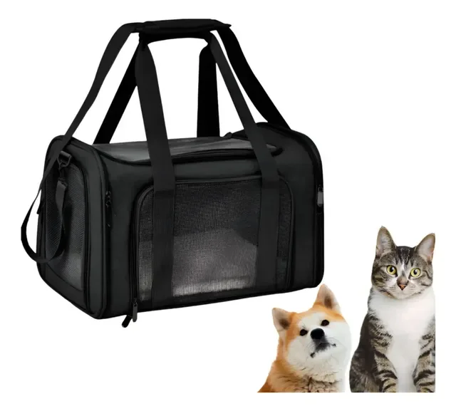 Bolsa De Transporte Pet Viagem Para Cabine Avião Caixa Gatos
