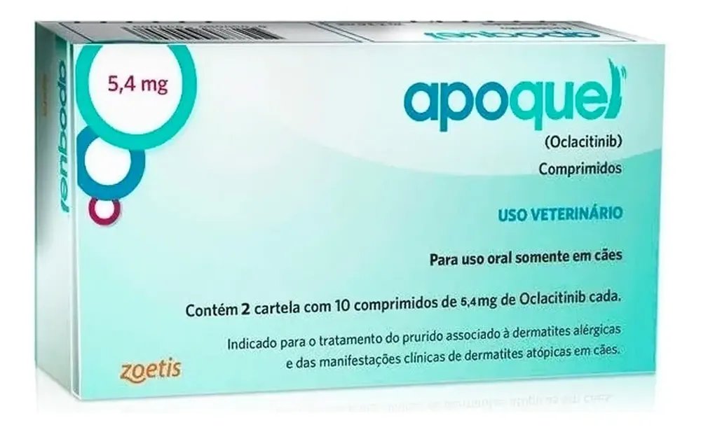 Apoquel Zoetis Dermatológico Para Cães 5,4 Mg