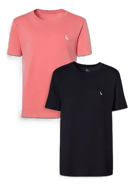 Kit 2 Camisetas Suspiro Bordado Stoned Reserva