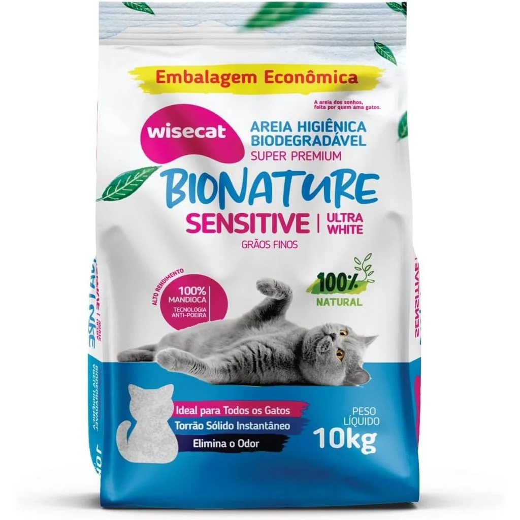 Bionature Granulado Higiênico para Gatos Sensitive 10KG