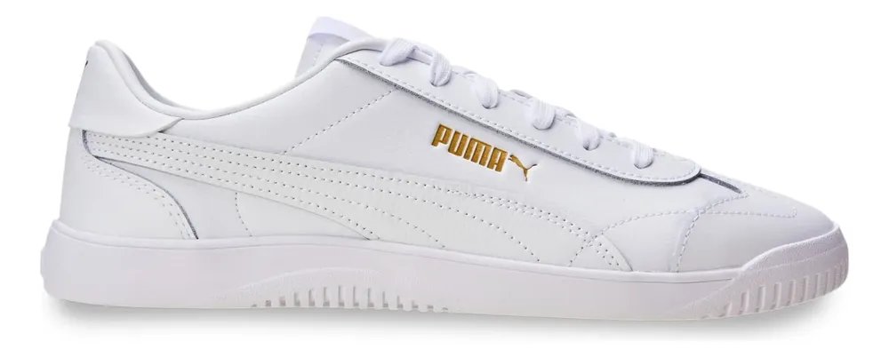 Tênis Masculino E Feminino Club 5v5 Puma Puma White-puma White-puma Gold Liso 42 Eu