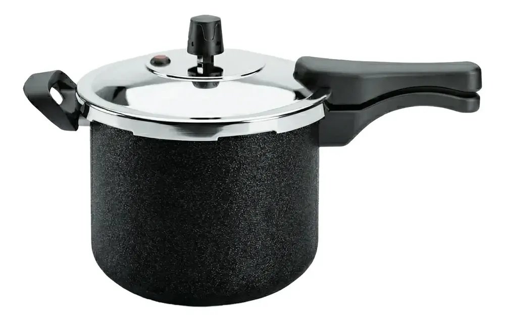 Panela De Pressão Triunfo 4,5 L Fechamento Externo Cor Preto Craqueado