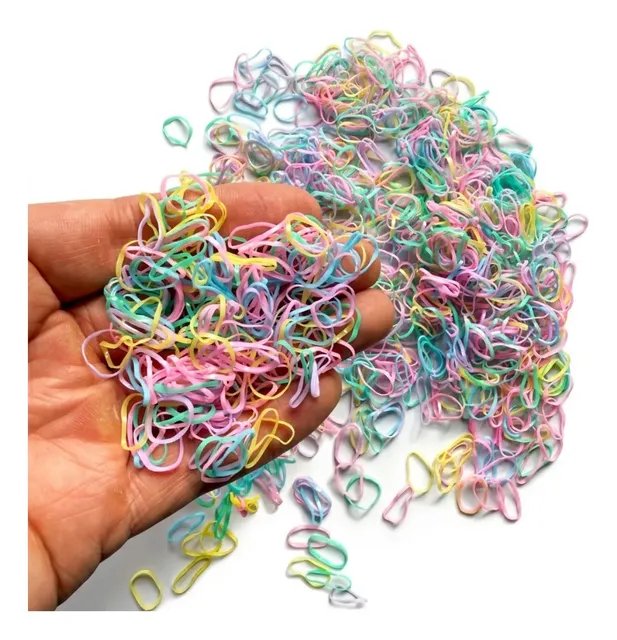 5.000 Elástico Pet Fininha Borrachinha Penteado Resistentes