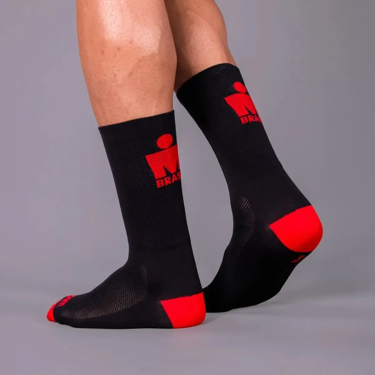 Meia Cano Alto Woom Ironman Masculina I Preto 39-44 Preto